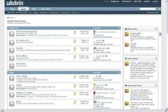 Forums front page with vBulletin 4 default style.