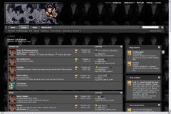 Forums front page with yu yu hakusho vb4 style.