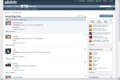 Blog front page with vBulletin 4 default style.