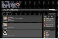 Blog front page with yu yu hakusho vb4 style.