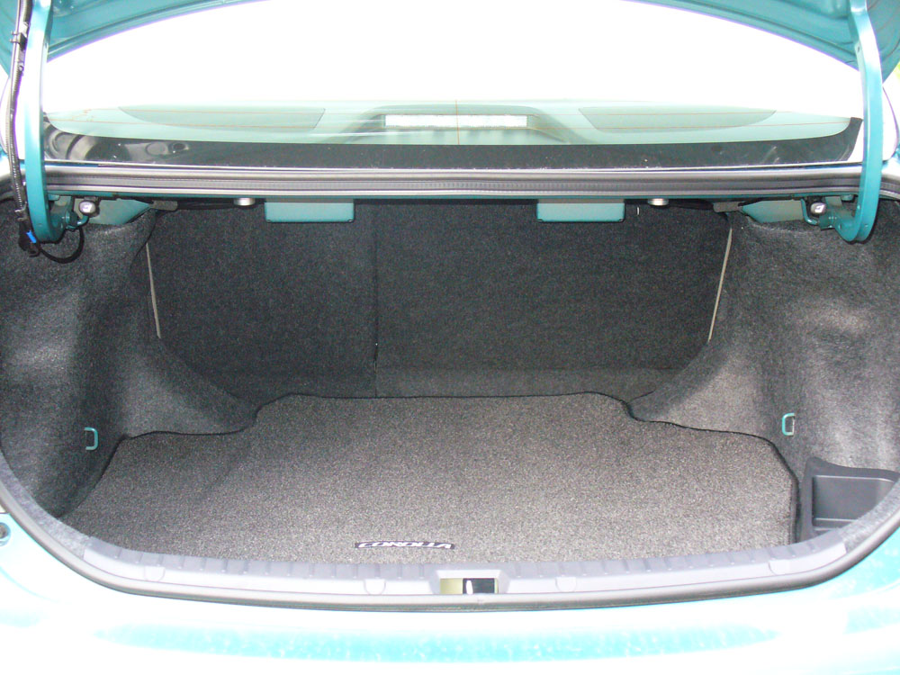 The trunk space is good.