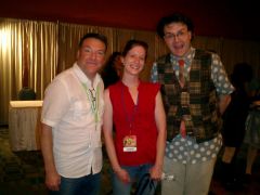 Richard Horvitz and Riki Simons, the voises of Zim and Gir.