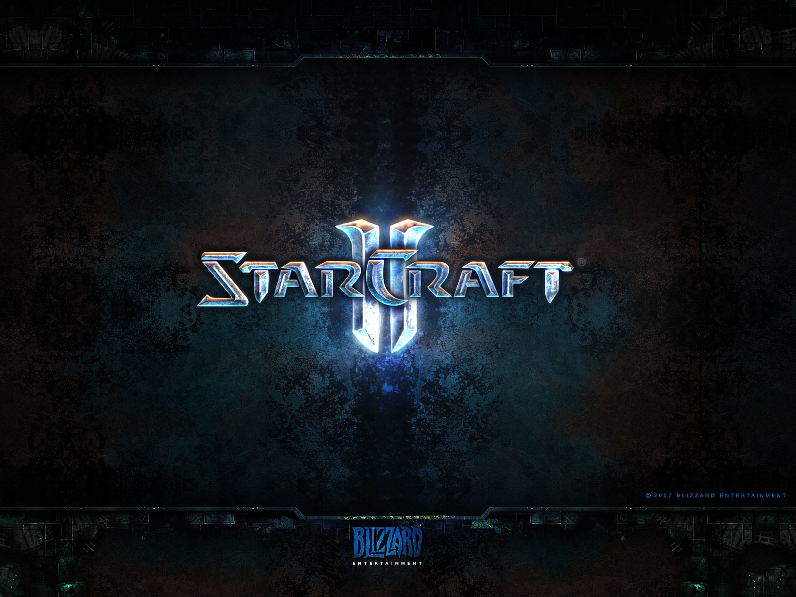 StarCraft II logo wallpaper