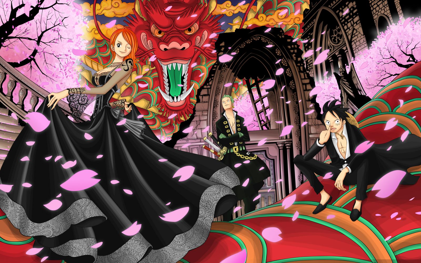 One Piece - Dragon Wallpaper
