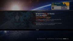 Destiny Nightfall Strike Unlocked