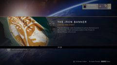 Destiny The Iron Banner Event