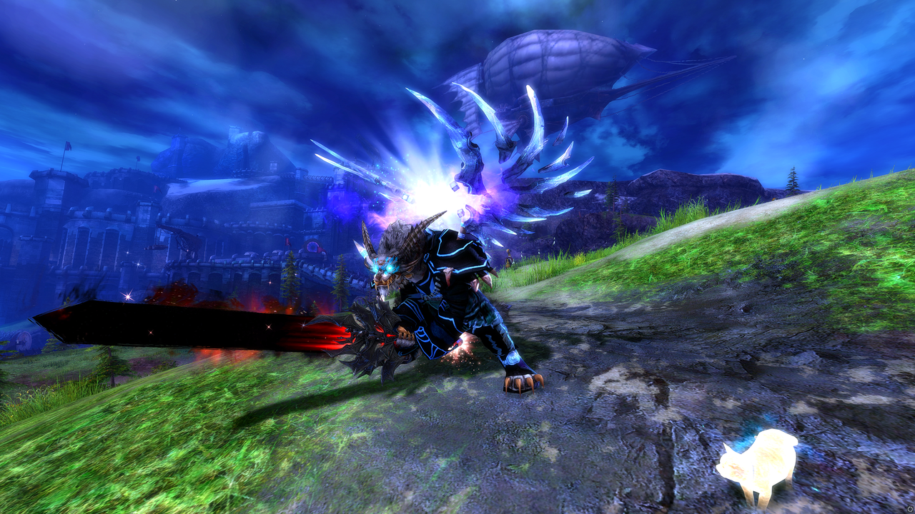 Guild Wars 2 Necromancer Blue with Ad Infinitum and Eternity
